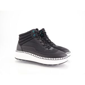 Cougar Savant Waterproof High Top Sneaker Size 11 Black Wedge Lace Up Shoes